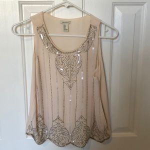 Forever 21 beaded tank top-size small
